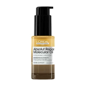Aceite bifásico profesional Absolut Repair Molecular para todo tipo de cabello dañado