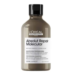 Champú reparador molecular sin sulfatos para cabello dañado