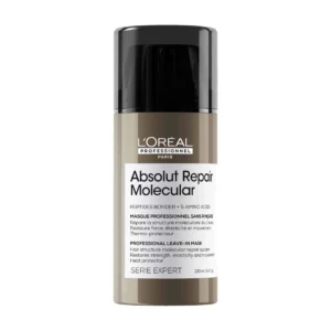 Mascarilla sin aclarado reparadora molecular profunda para cabello dañado